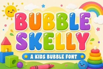Bubble Skelly Font for Creative Typography Projects