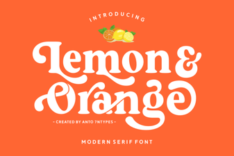 Fresh Font Pairings: Citrus & Sweet Orange